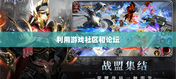 利用游戏社区和论坛