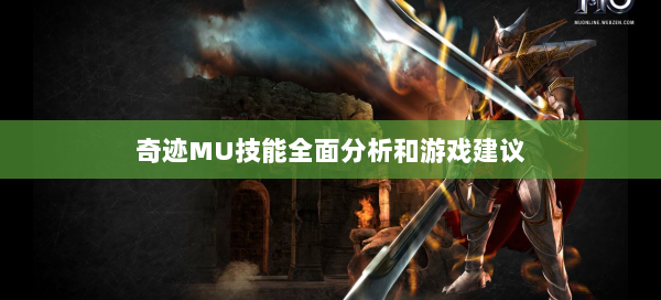 奇迹MU技能全面分析和游戏建议